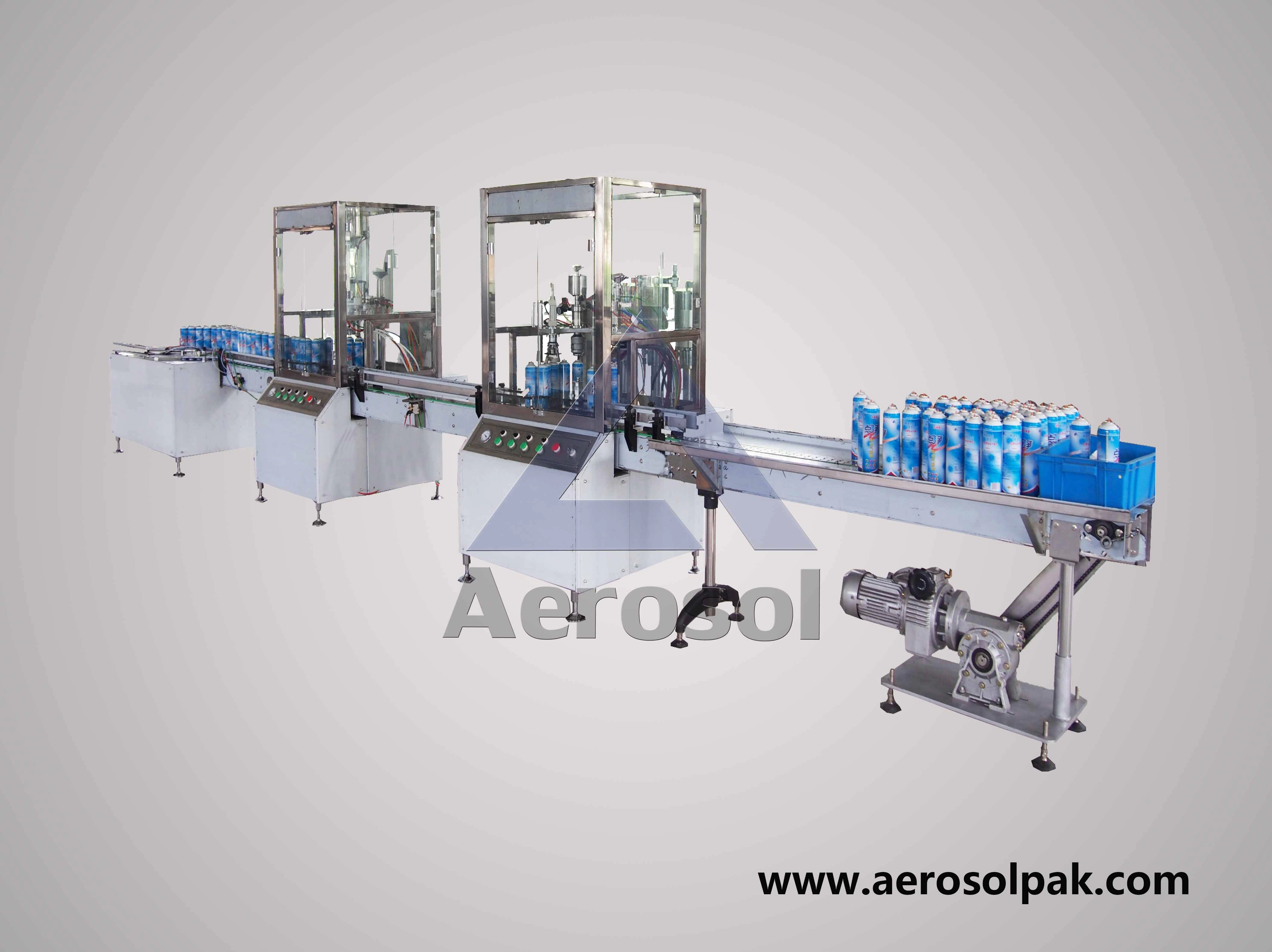 AB-2A Automatische tas-op-klep Aerosol vulmachine