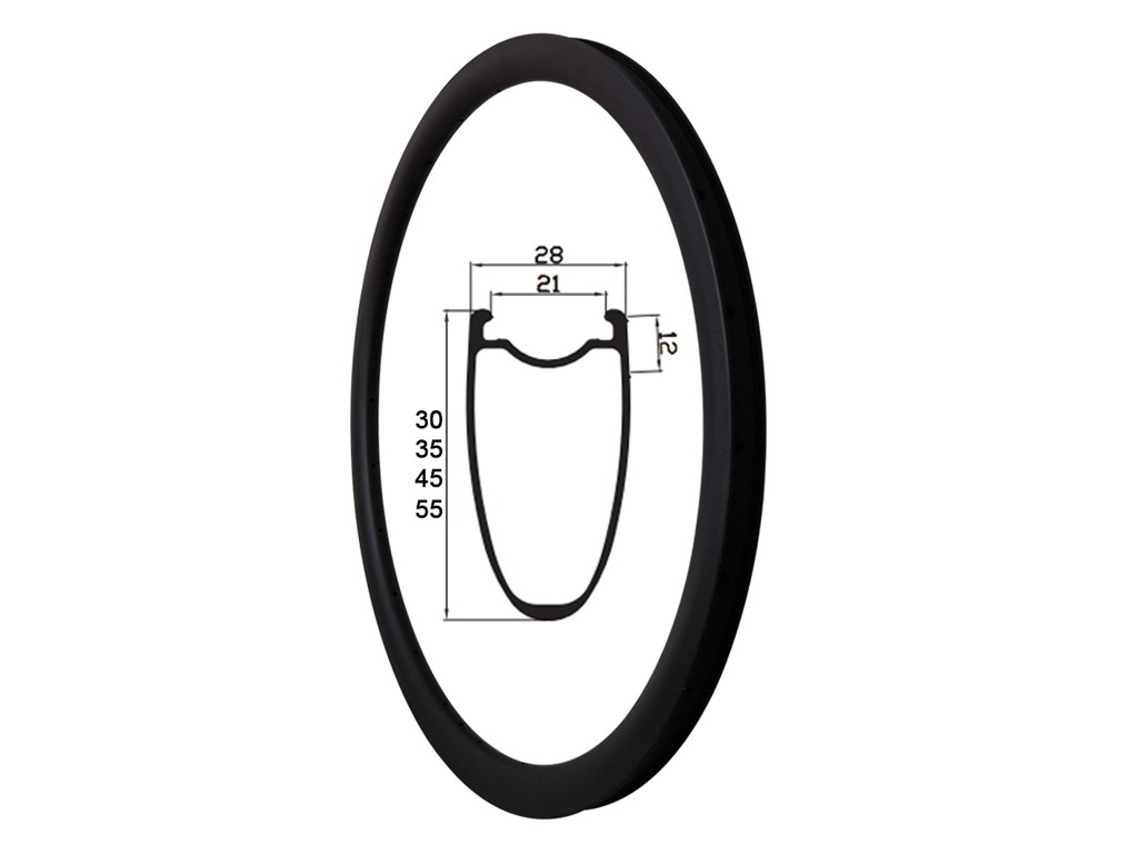 700C full carbon 28mm tubeless racefiets velgen