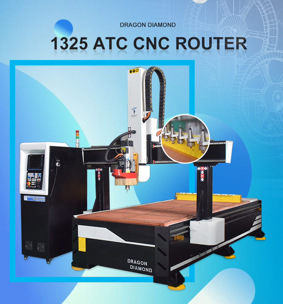 Furniture Industry 1325 ATC CNC Router Wood Carving Machine Woodworking Router For Sale