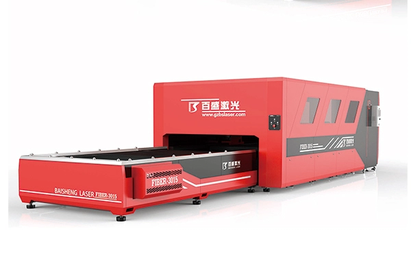 China 2200w Raycus Fiber lasersnijmachine met palletwisselaar en deksel