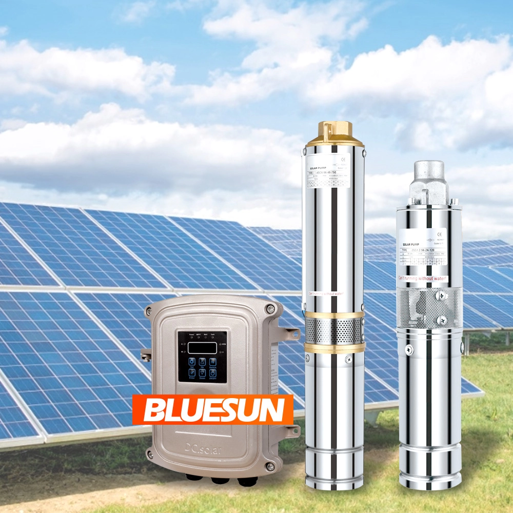 Bluesun Merk 110 V Solar Well Pump 1500 W DC Solar Water Pomp System DC 2HP Solar Pool Pump in Thailand