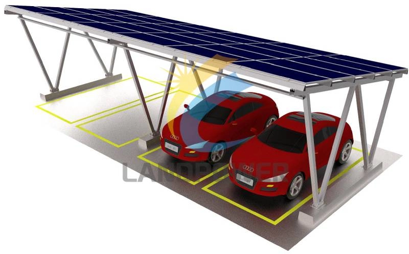 Carportstructuur van aluminium zonnepaneel