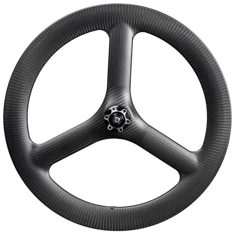 Carbon Tri Spoke Wheel 20 Inch 406 Folding Ride Carbon Wielset Schijfrem 25mm Breed 48mmDiep