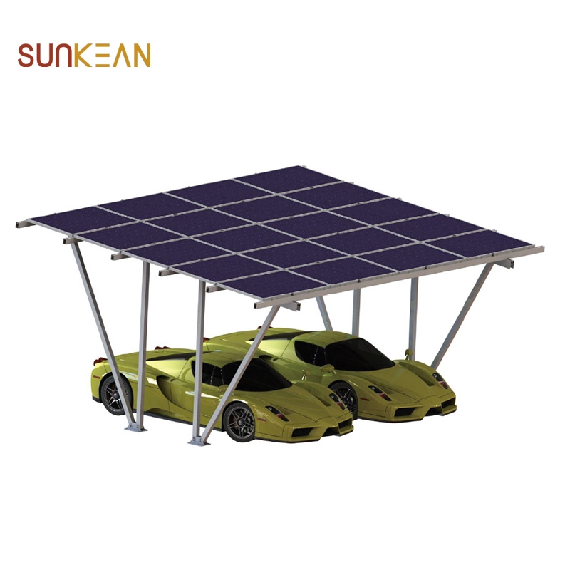 Zonnepaneel montagebeugels Zonne-carport installatie voor zonne-parkeerplaats