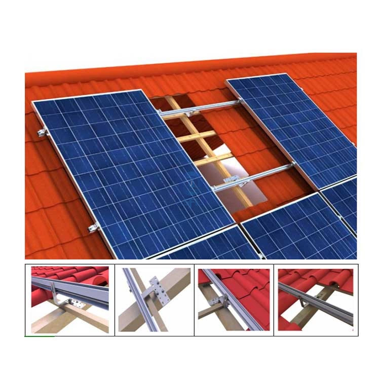 Tegeldakhaak Systeem voor montage op zonne-energie