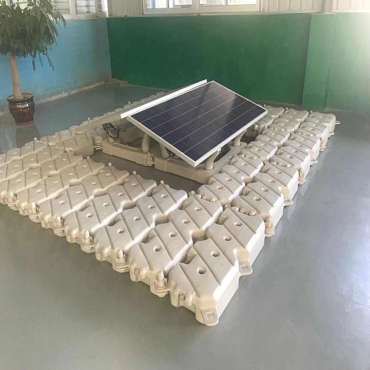 Gemakkelijk te installeren HDPE Boei PV-module Drijvend zonnefontein Zonnelandbouwsysteem