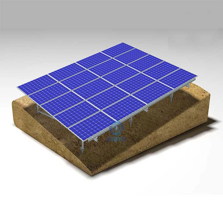 Verstelbare Hillside Ground Terras Zonne-bifaciale fotovoltaïsche montagebeugel