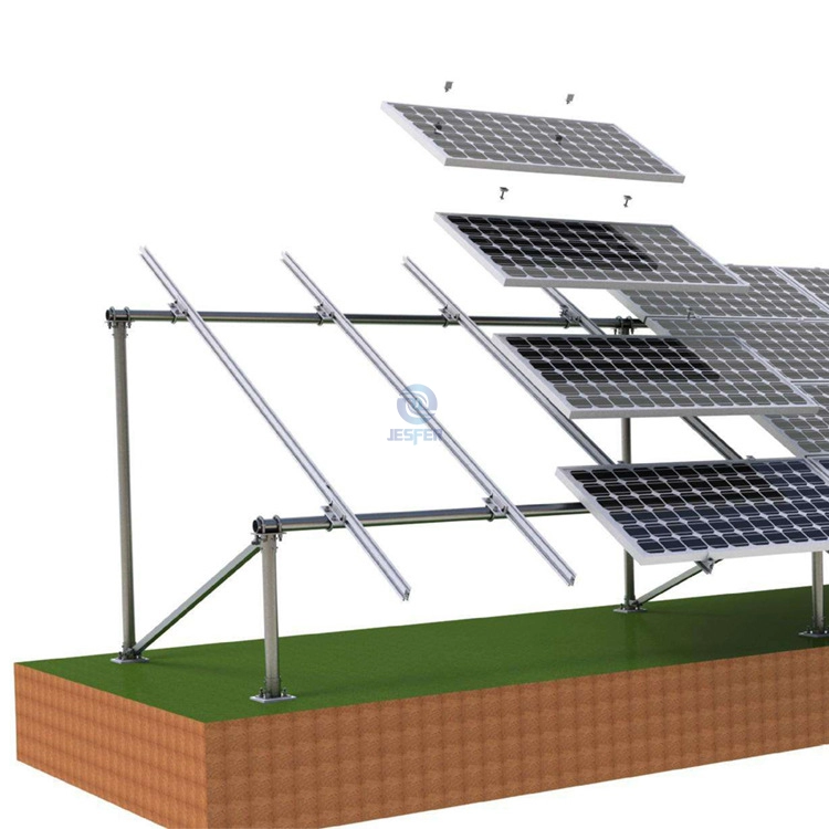 Betonblok Solar PV Farm Plant Grondmontagesysteem