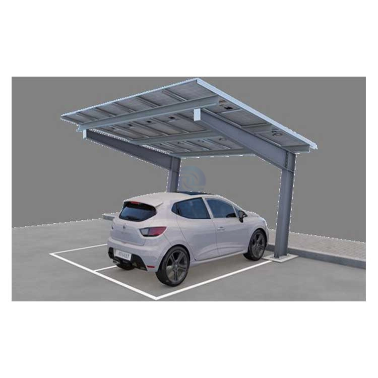 Koolstofstalen zonne-carport zonnepanelen parkeerplaats schaduw zonne-auto poorten met opladen