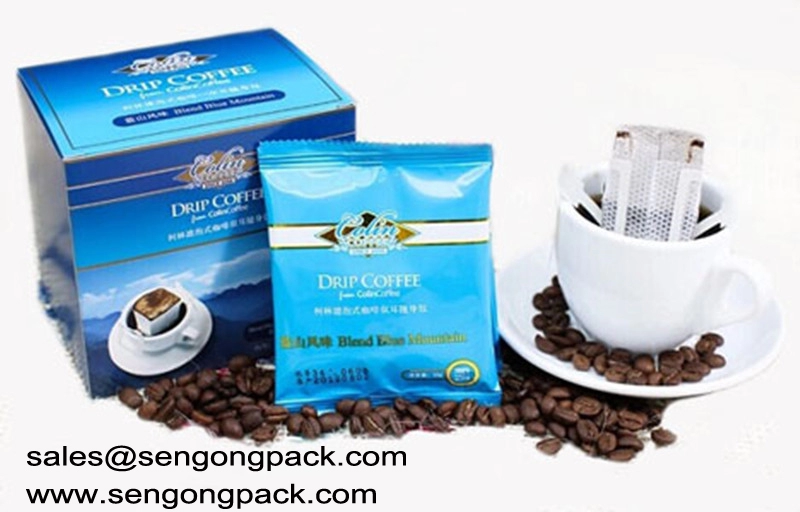 Ultrasone Canephora / Robusta Drip Caffee Bag-verpakkingsmachine met buitenste envelop