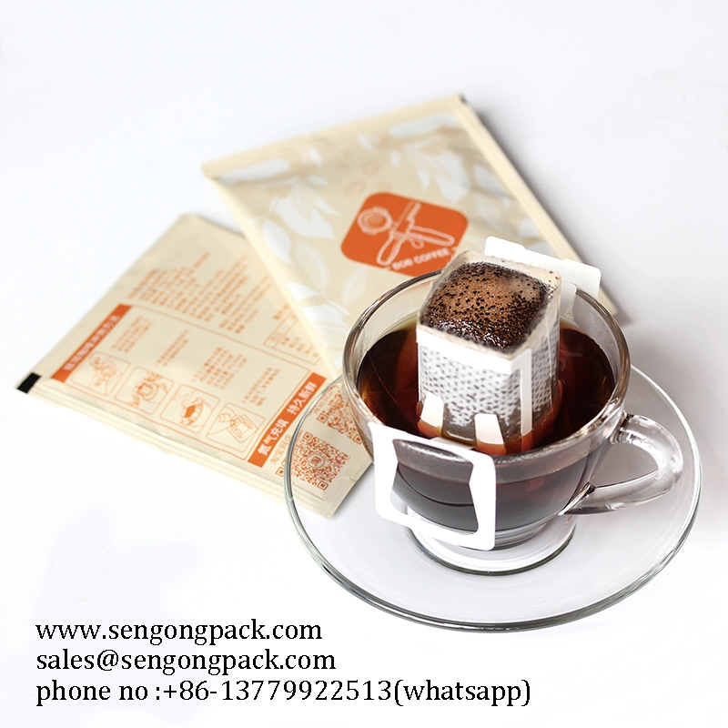 Indonesië Sumatra Mandheling Drip Coffee Bag Packing Machine met buitenste envelop