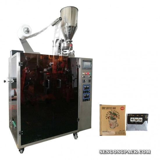 Ultrasone Mandheling en Brazil Drip Coffee Bag Packing Machine voor met buitenste envelop