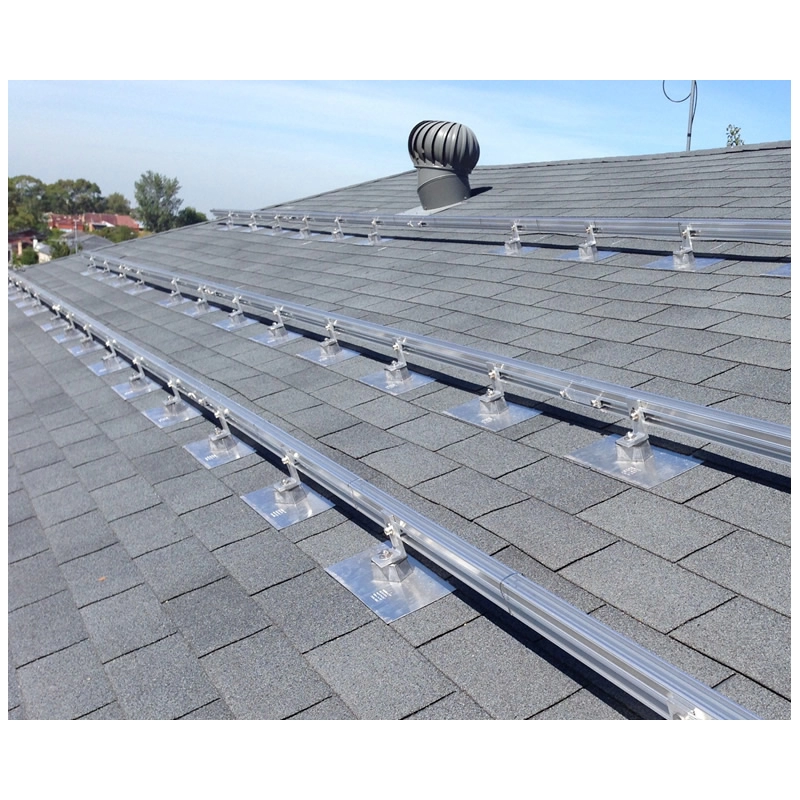 Knipperend zonnedakmontagesysteem voor asfalt Shingle dak