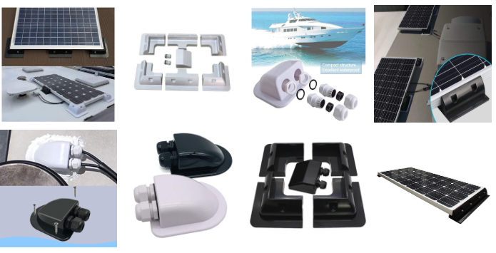 Solar panel plastic abs mounts