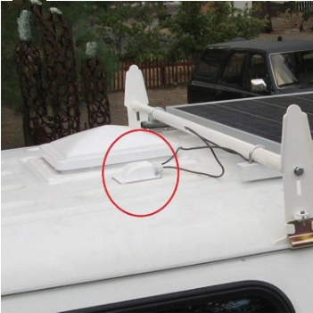Waterdichte zonne-ABS enkele kabelschoen 3-12 mm voor montage op zonnepaneel caravan / RV dak
