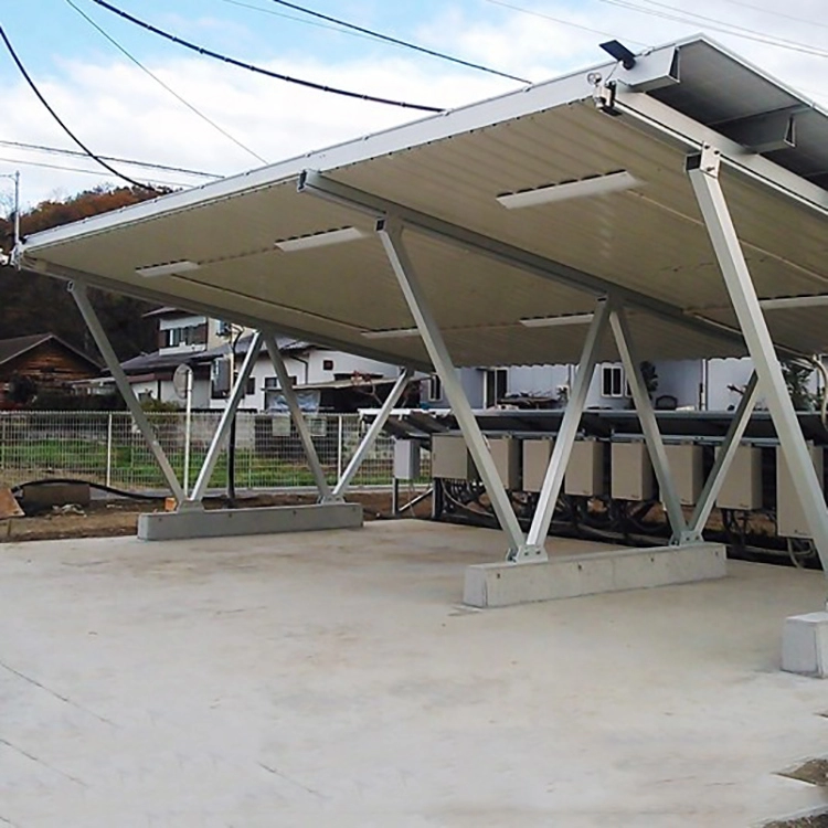 Zonne-aluminium structuur carport montagerek pv carport montagebeugels