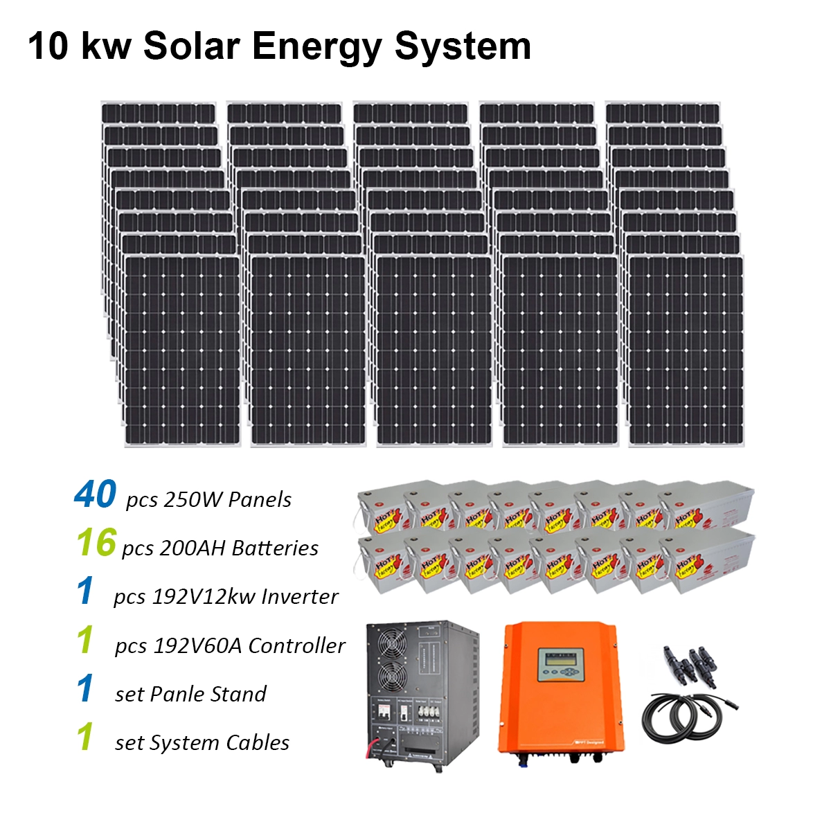 Staande 10kw Off Grid Pure Sine Wave Solar Power System Inverter