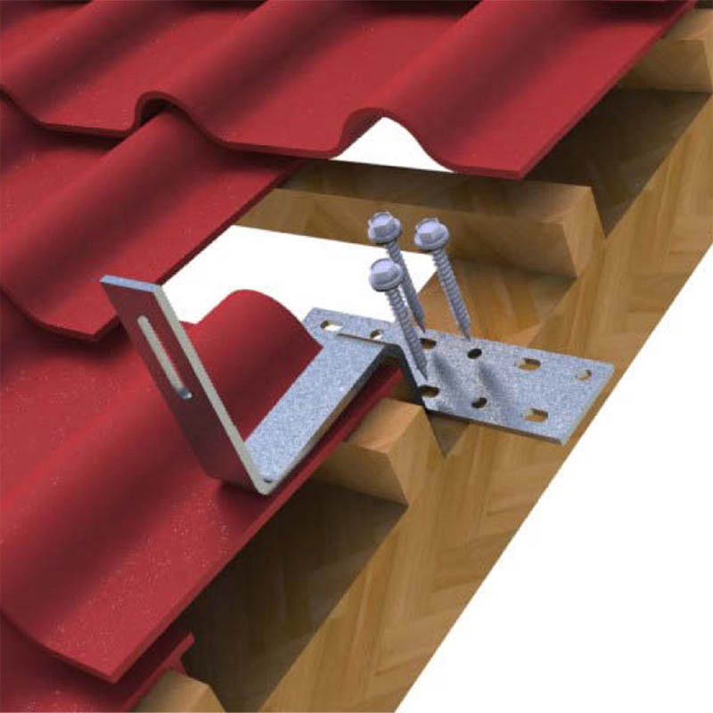 Zonne-montagesysteem voor betonnen dakpannen