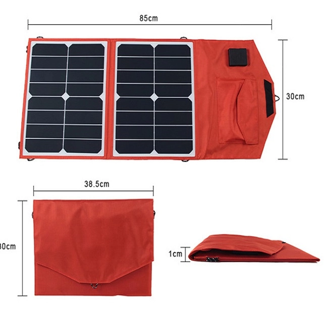 DC18V 1.67A en USB 5V 2.1A zonneladers 30W sunpower zonnepaneellader