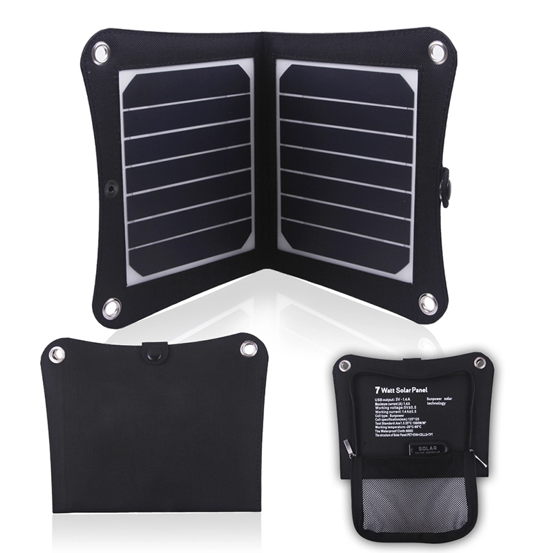 5V 1.4A zonneladers voor buitenactiviteiten
