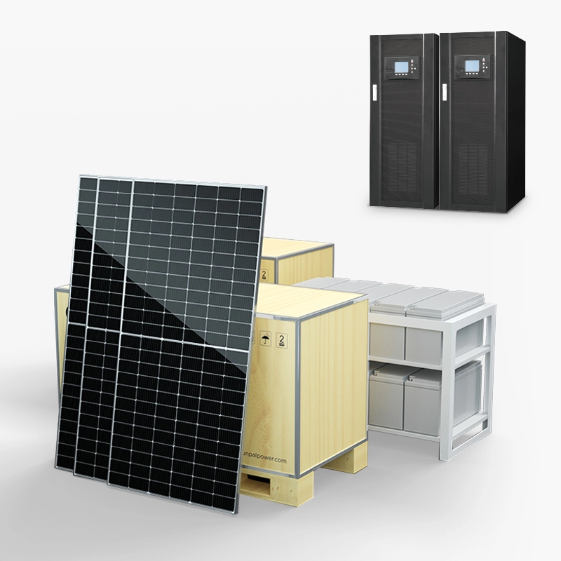 Off-grid zonnepaneel elektrisch systeem voor commercieel