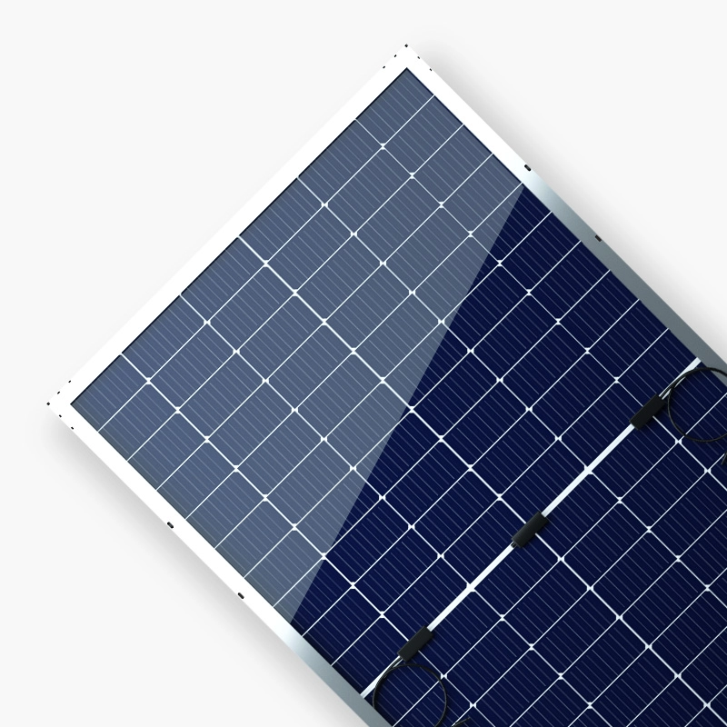 350-380W zilver aluminium frame IP68 waterdicht laag deksel bifacial zonne-PV-paneel