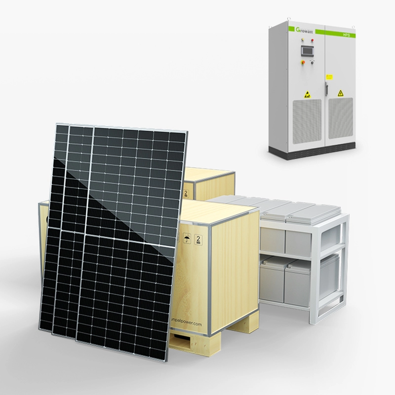 Commercieel zonnepaneel PV Electric Power Kit-systeem met batterij