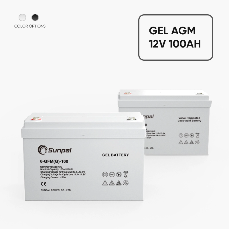 12V 100Ah AGM UPS back-up oplaadbare deep-cycle batterij