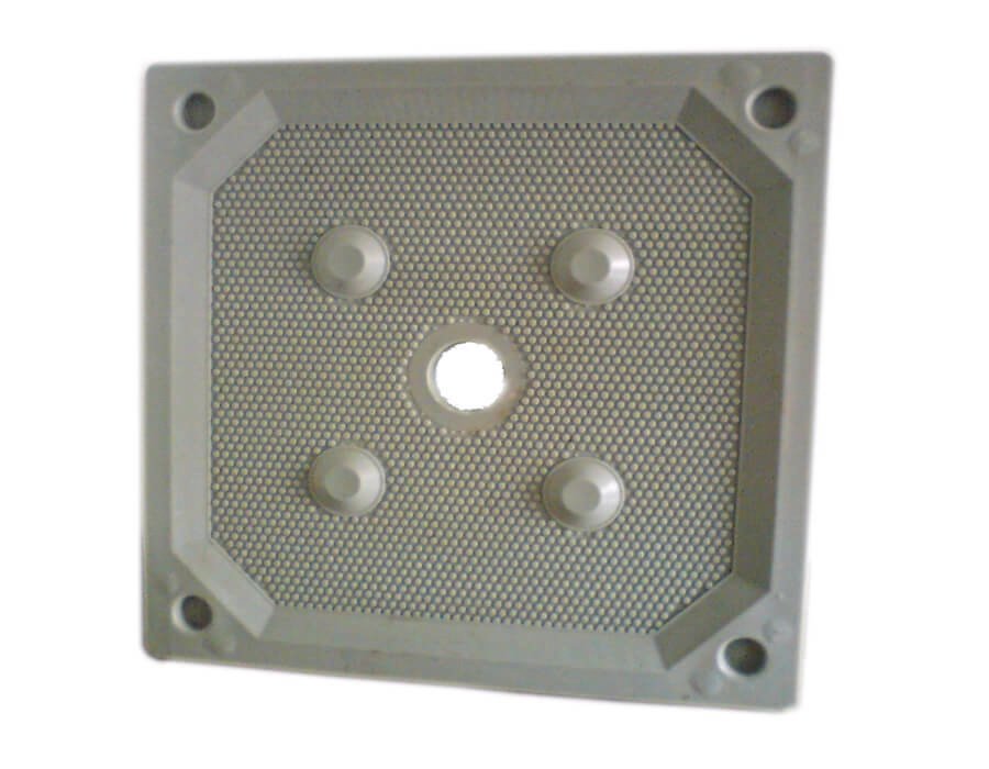 Vierkante verzonken kamer PP filterpers filterplaat