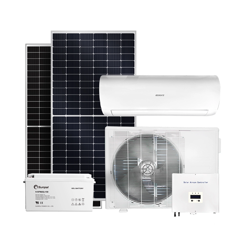 100% Off Grid 48v Dc Powered Solar Airconditioner Mini Split Warmtepomp