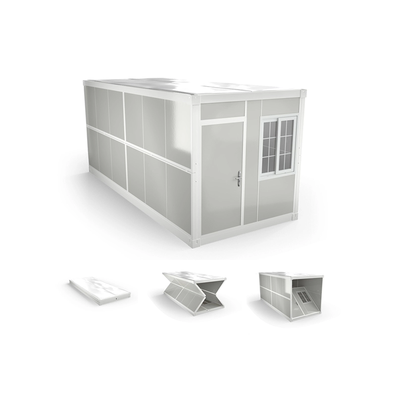 Eenvoudig 20FT Office Folding Prefab-huizen installeren
