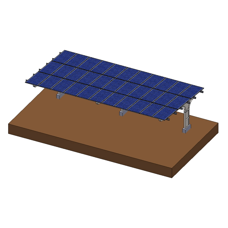 Gegalvaniseerd stalen residentieel montagesysteem voor carport op zonne-energie