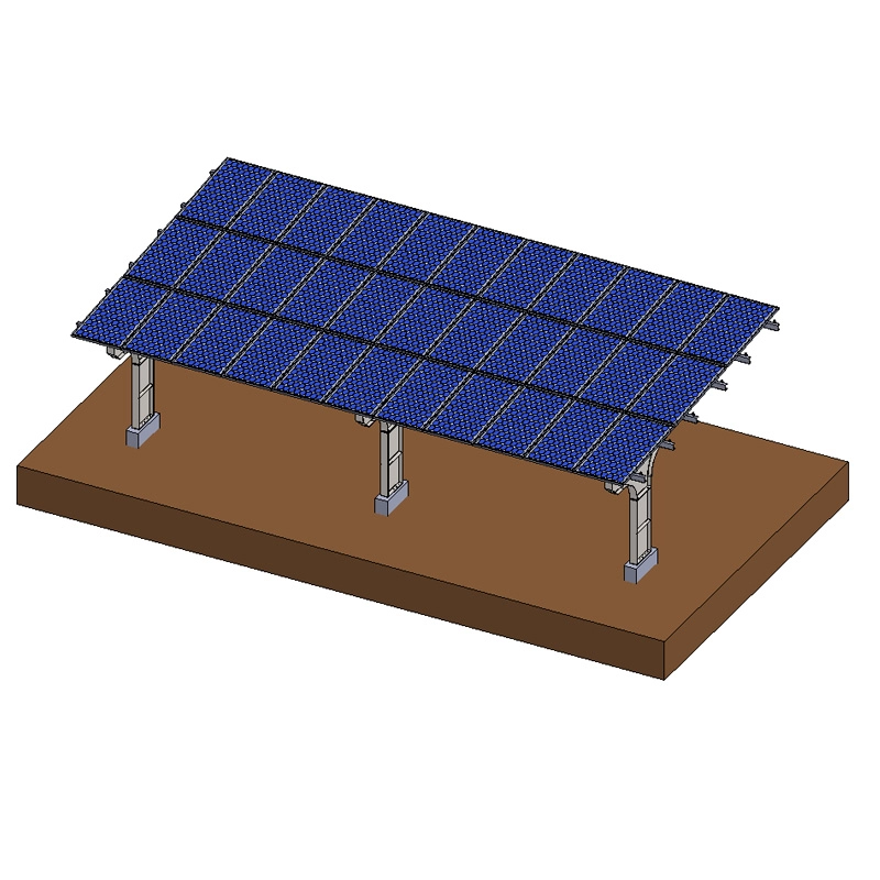 Gegalvaniseerd stalen residentieel montagesysteem voor carport op zonne-energie