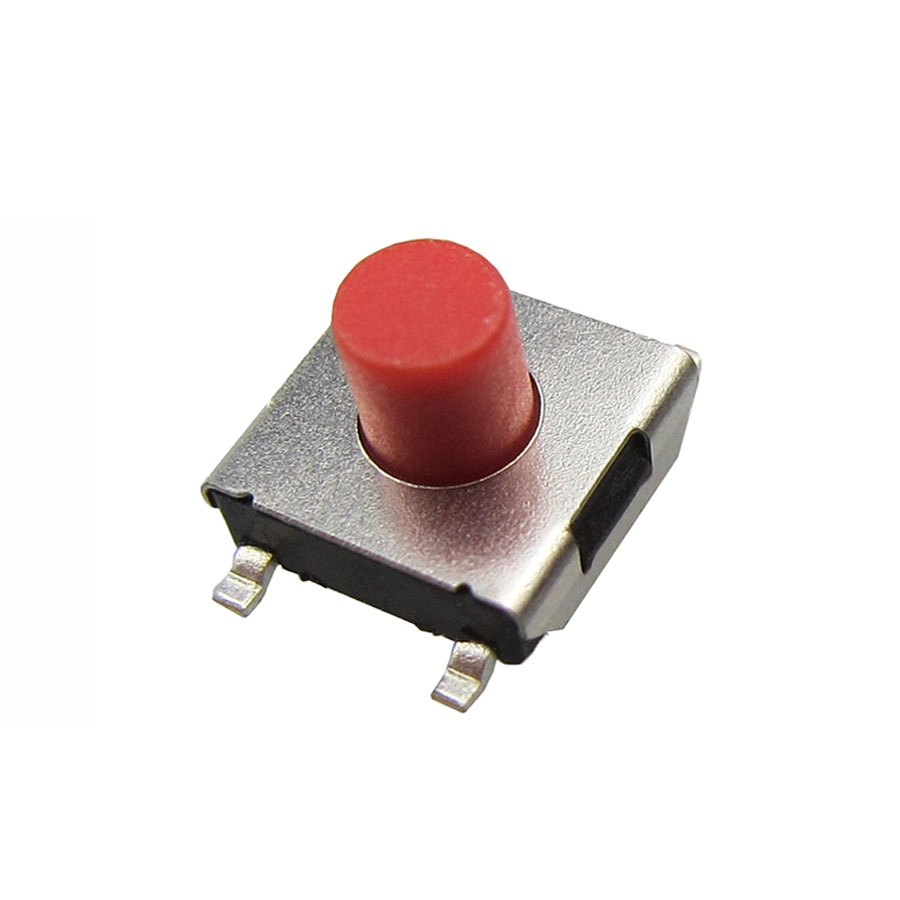 Ultradunne SMD-tactiele schakelaar met rode knop