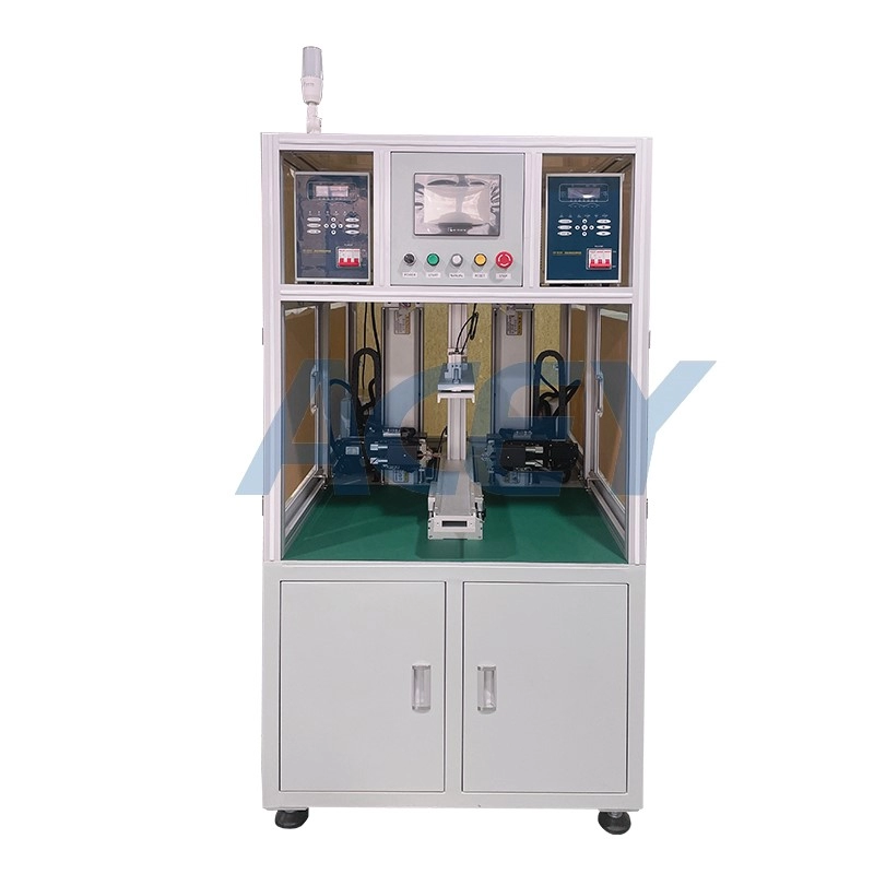 Pneumatische dubbelzijdige puntlasmachine voor 18650 batterij-elektrodeplaat