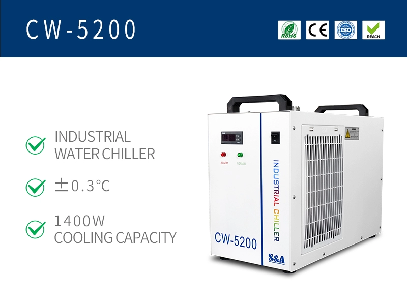 CW 5200 waterkoeler om turbomoleculaire pomp te koelen