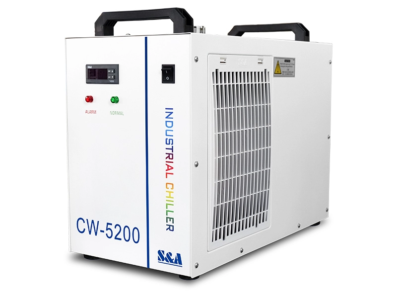 CW-5200 watergekoelde chiller voor het koelen van UV LED-belichtingsmachine