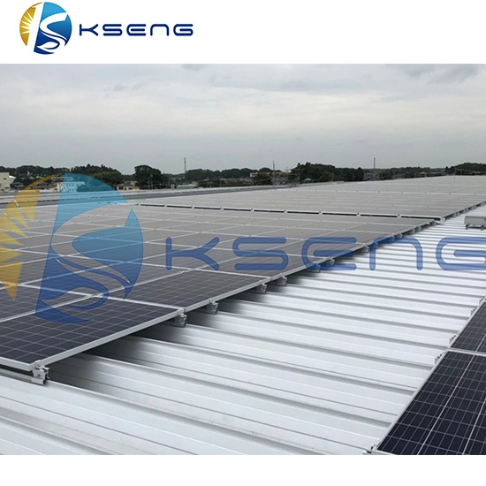 Railless zonne-montagebeugelsysteem voor metalen dak