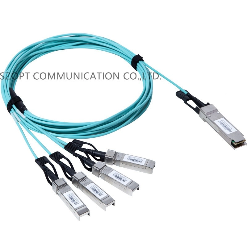 40G QSFP+ naar 4x QSFP 100G QSFP28 naar 4x QSFP28+ actieve optische kabel AOC QSFP+ breakout-kabel