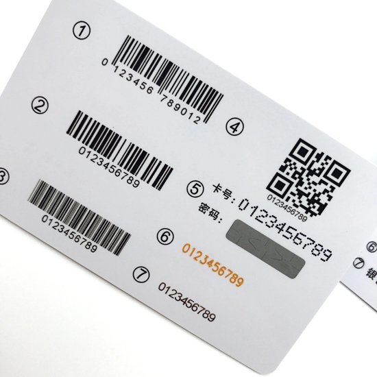 CMYK-gedrukte plastic kaart met QR-code thermische druk voor lidmaatschapsbeheer