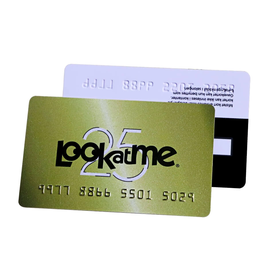 Creditcardformaat Plastic PVC Promotie Coupon Kortingskaart met reliëfnummering