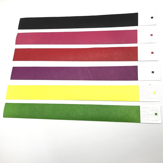 Kleurrijke wegwerp Tyvek RFID-polsband voor reclame