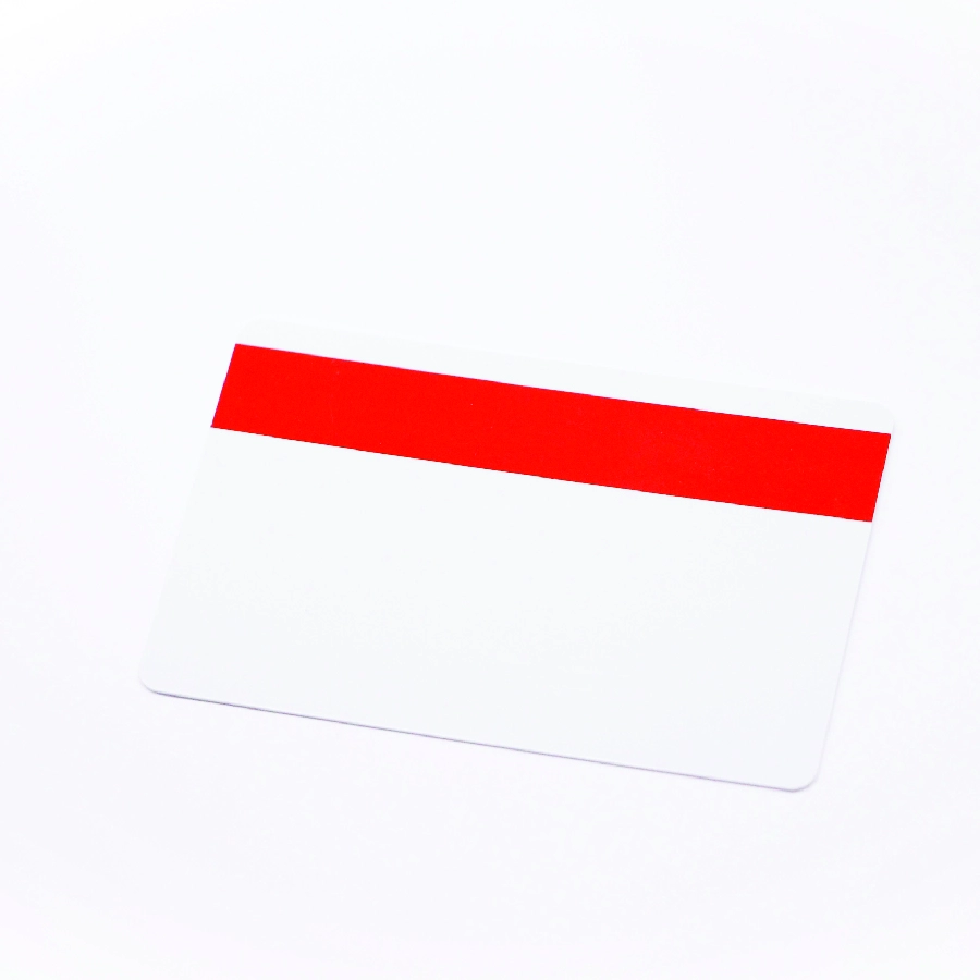 PVC-KAART met rode magneetstrip