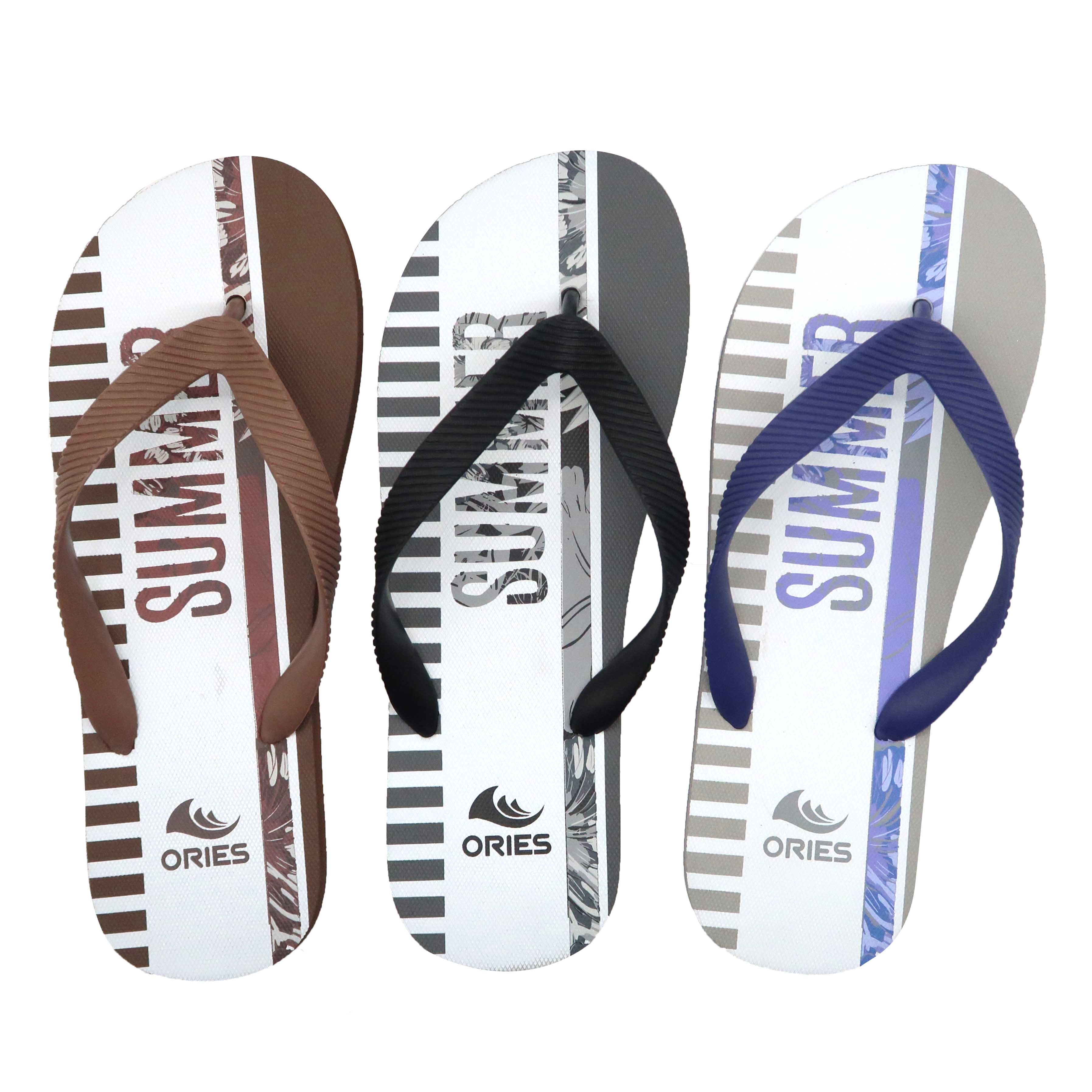Populaire nieuwe ontwerp korting duurzame effen paarse kleur heren goedkope grote maat strand rubberen flipflop sandaal met logo