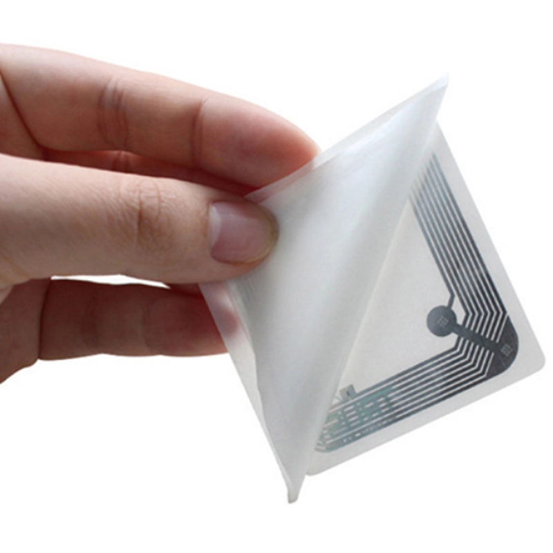 Vierkante RFID natte sticker boektag voor bibliotheekbeheer
