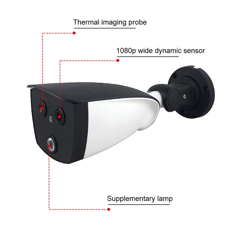 Contactloze AI Verrekijker Warmtebeeldcamera Optische Bi-spectrum Koorts Screening en Temperatuurmeetsysteem Oplossing
