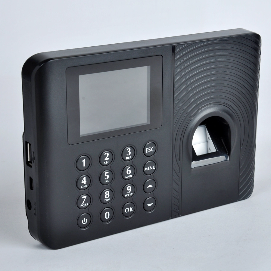 Biometrische vingerafdruk-prikklok met USB-poort en zelfbedieningssysteem
