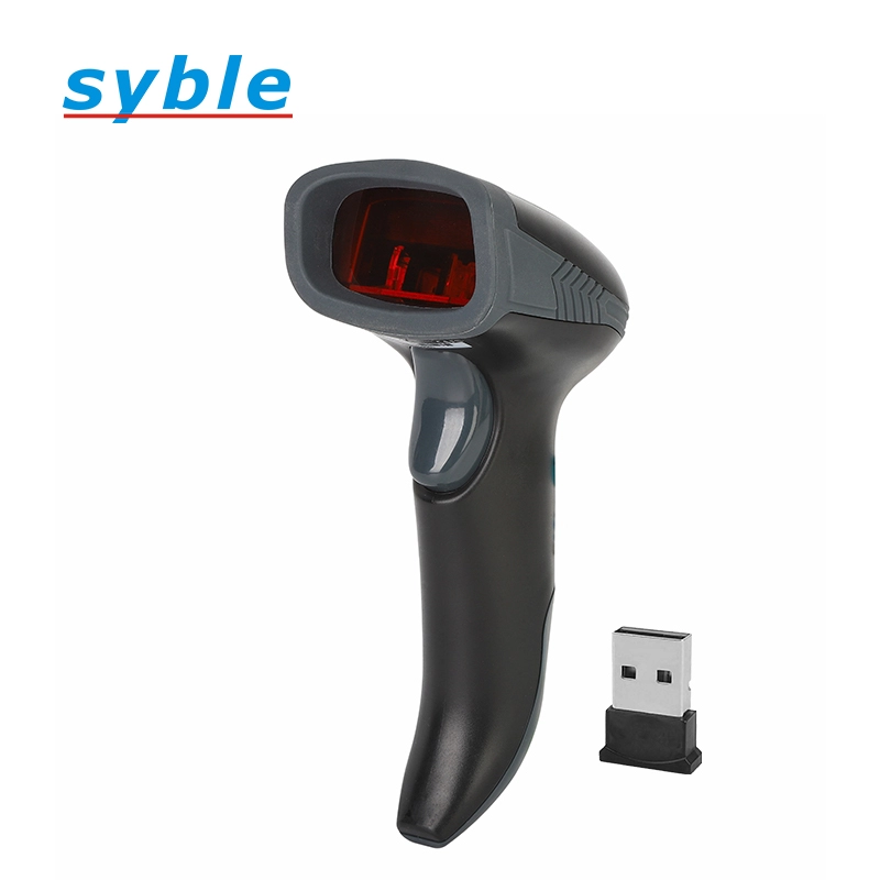 Syble goedkope 1D draadloze barcodescanner handheld scanner met USB-ontvanger