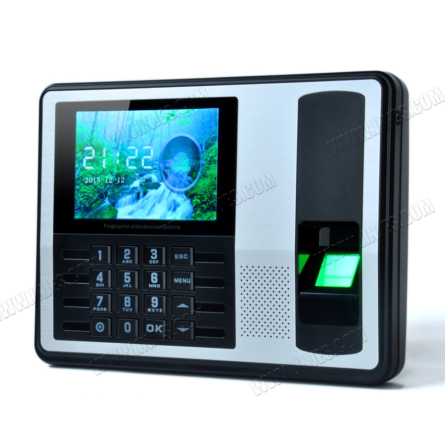 Biometrisch aanwezigheidssysteem met RJ45-netwerk groot LCD-kleurenscherm