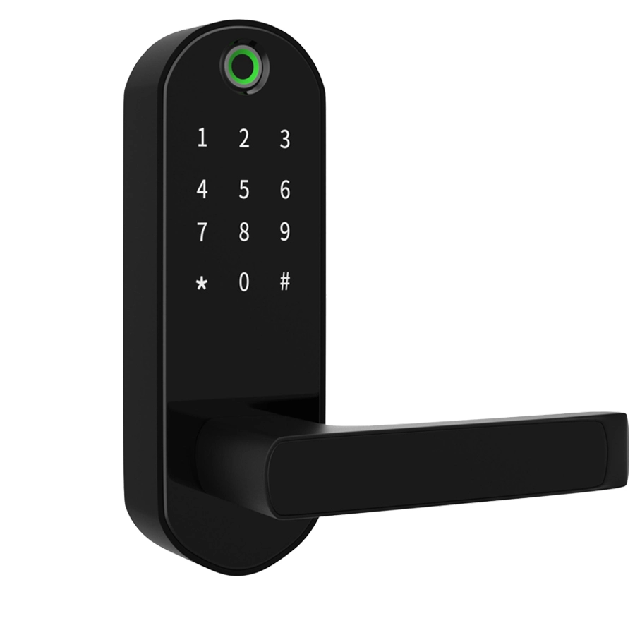 Smart Home-systeem Digitaal wachtwoord NFC Vingerafdruksleutelslot voor houten deur